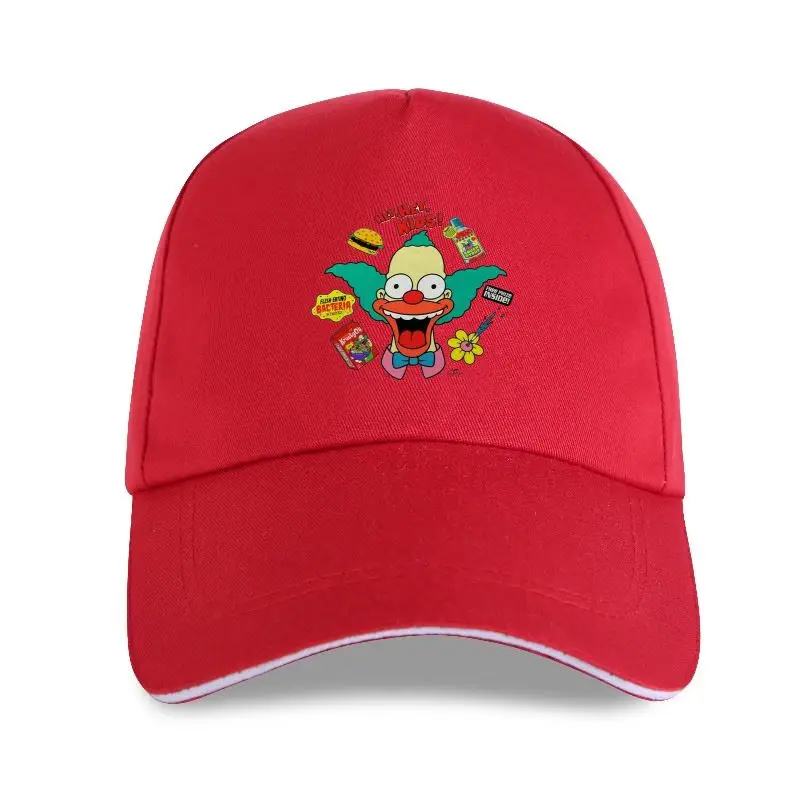 

new cap hat THE KRUSTY THE CLOWN HEY HEY KIDS Baseball Cap WHITE MENS RTERO TV SHOW