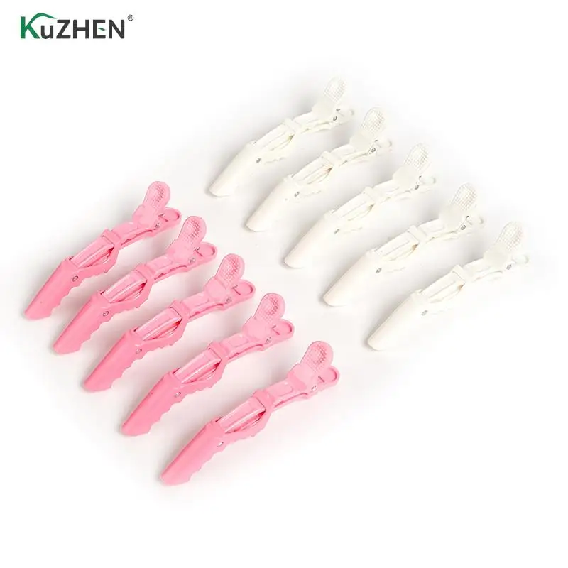 

5pcs Matte Sectioning Clips Clamps Hairdressing Hair Style Plastic Hair Clip Hairdressing Clamps Claw Section Alligator Clips