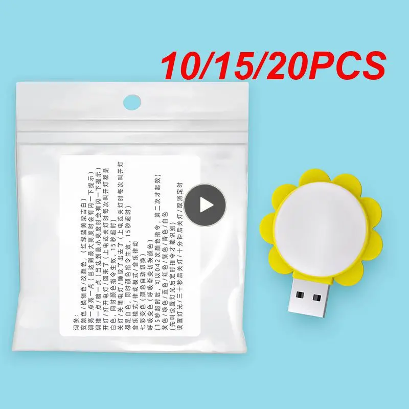 

10/15/20PCS For Power Bank Pc Notebook Laptop Small Usb Lamp Portable Book Reading Light Eye Protection Charging Book Light