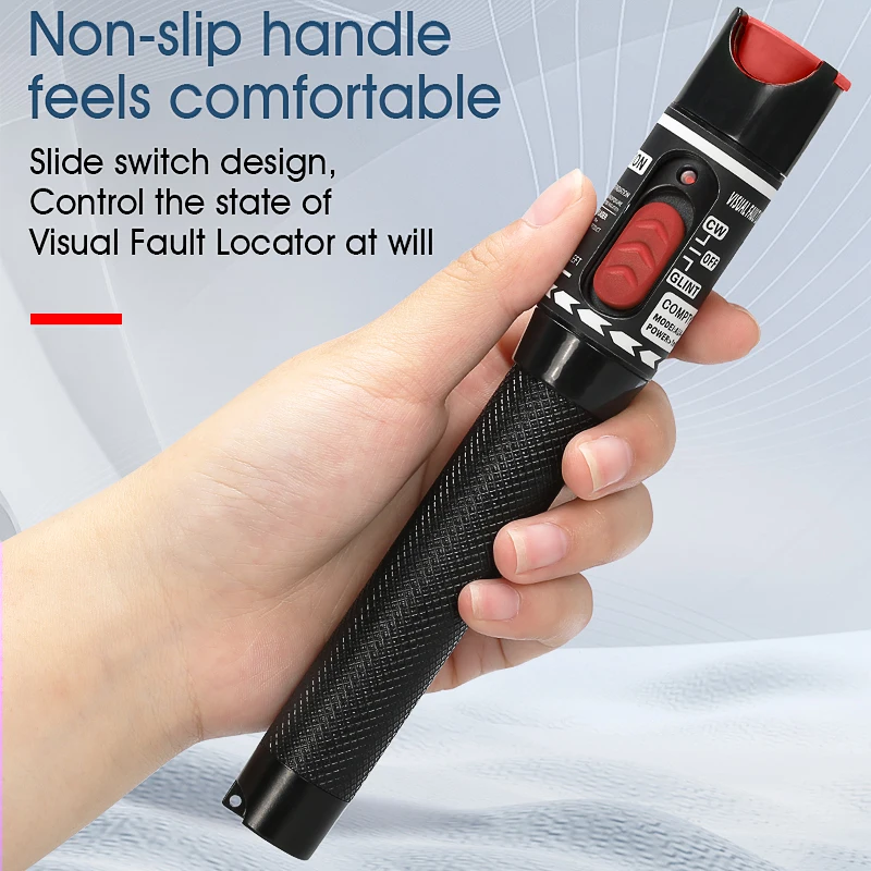 COMPTYCO 1/10/20/30/50MW VFL Fiber Optical Cable Tester Pen Type Visual Fault Locator for FC/SC/ST