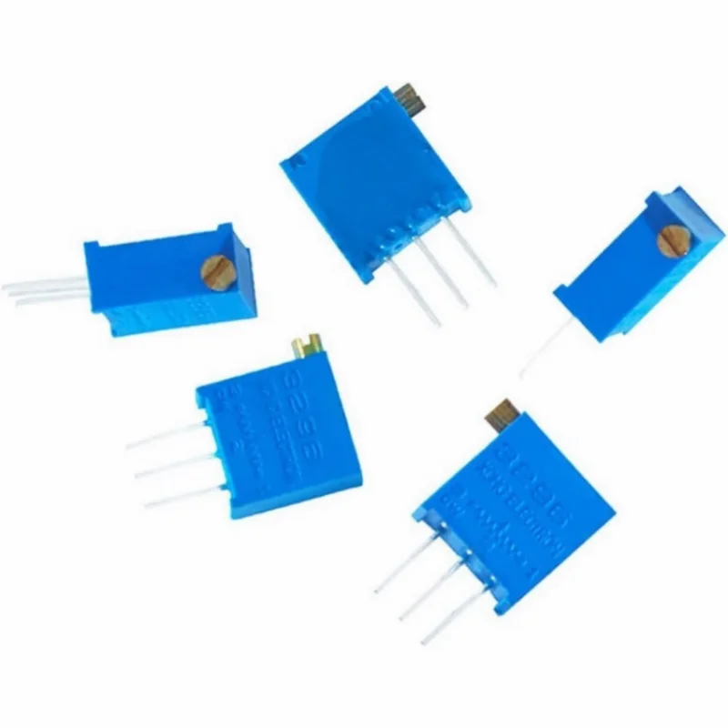 

5Pcs 3296X Variable Resistor Potentiometer Trimmer 100/200/500/1K/2K/5K/10K/20K/50K/100K/200K/500K/1M/2M Ohm for Circuit Boards