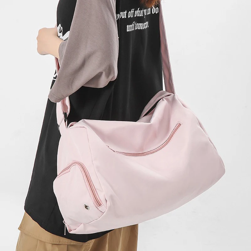 Большая Дорожная сумка-мессенджер через плечо из текстиля сумки-шопперы для