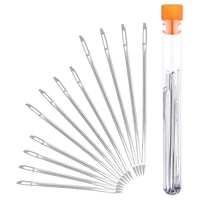 412pcs professional large eye leather stitching needle with 3 different sizes for leather projects with storage container