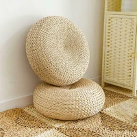 round room floor straw mat handmade straw woven yoga seat cushion dining room tatami woven straw pad