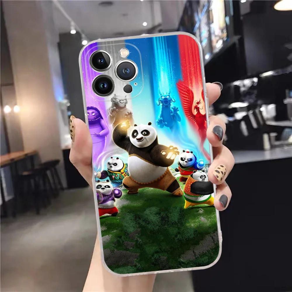 Чехол для телефона Kungs F-Fu Cool Pandas мягкий силиконовый чехол Iphone 16 15 14 13 12 11 Pro Mini XS MAX