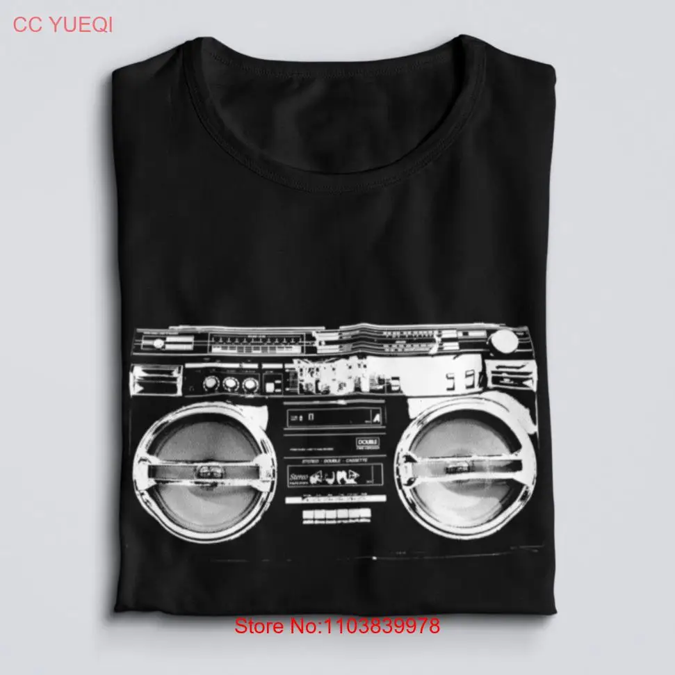 Рубашка унисекс в стиле ретро Ghettoblaster 80-х 90-х годов хип-хоп рэп музыка бум-бокс