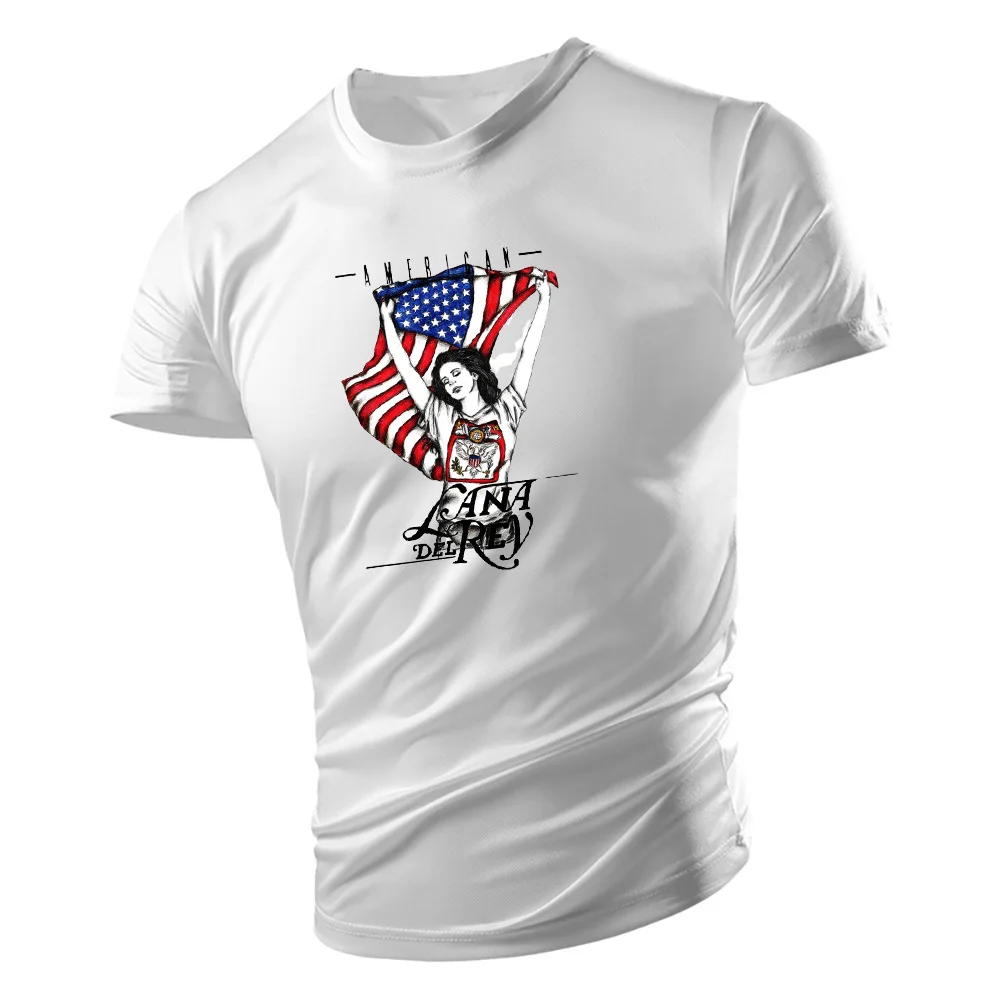 

Ретро 90-е певица Лана Дель Рей Ldr принт футболка Harajuku Повседневный Топ с коротким рукавом оверсайз летняя крутая уличная одежда