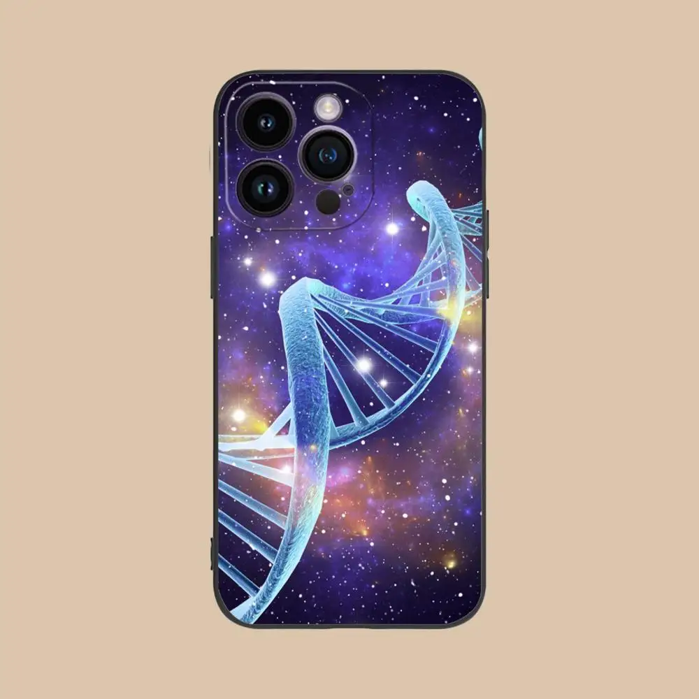 Чехол для телефона с дизайном ДНК и нейронов для iPhone 17 16 15 14 13 12 11 X XR XS 8 7 Air Pro Max Plus Mini, мягкий, из ТПУ, противоударный (art.: 3920db80ea094) - 3920db80ea094