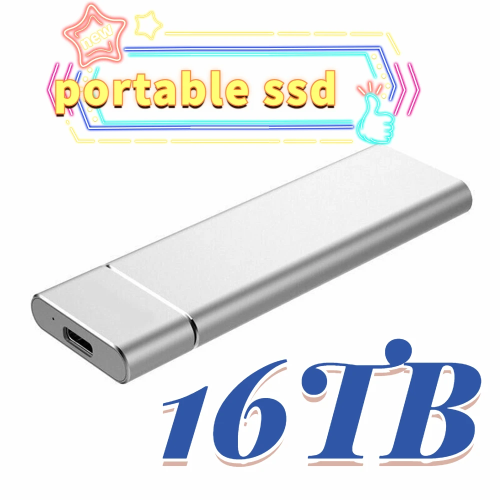 

MINI 10TB 8TB 4TB 16TB 2TB External Solid State Drive Storage Device Hard Drive Computer Portable SSD Mobile Hard Drive HD