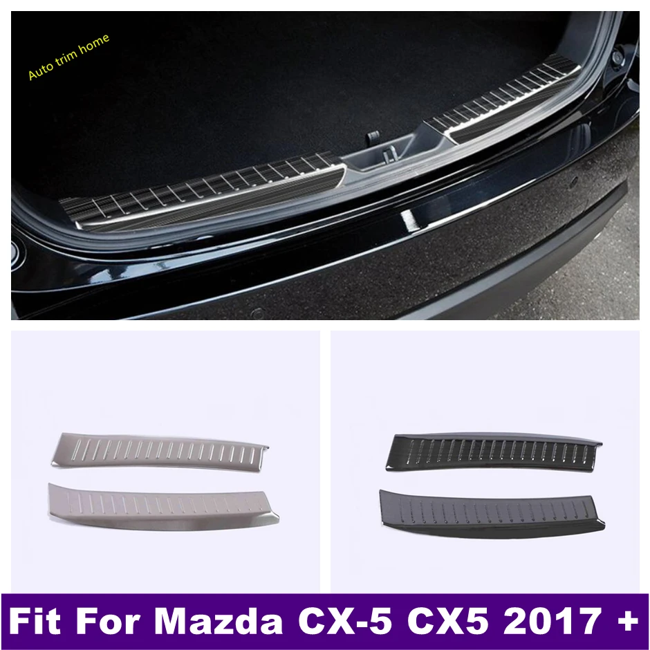 Rivestimento antigraffio della copertura di protezione antigraffio del davanzale dello Scuf della protezione del piatto di protezione del paraurti del tronco posteriore adatto per Mazda CX-5 CX5 2017 - 2022