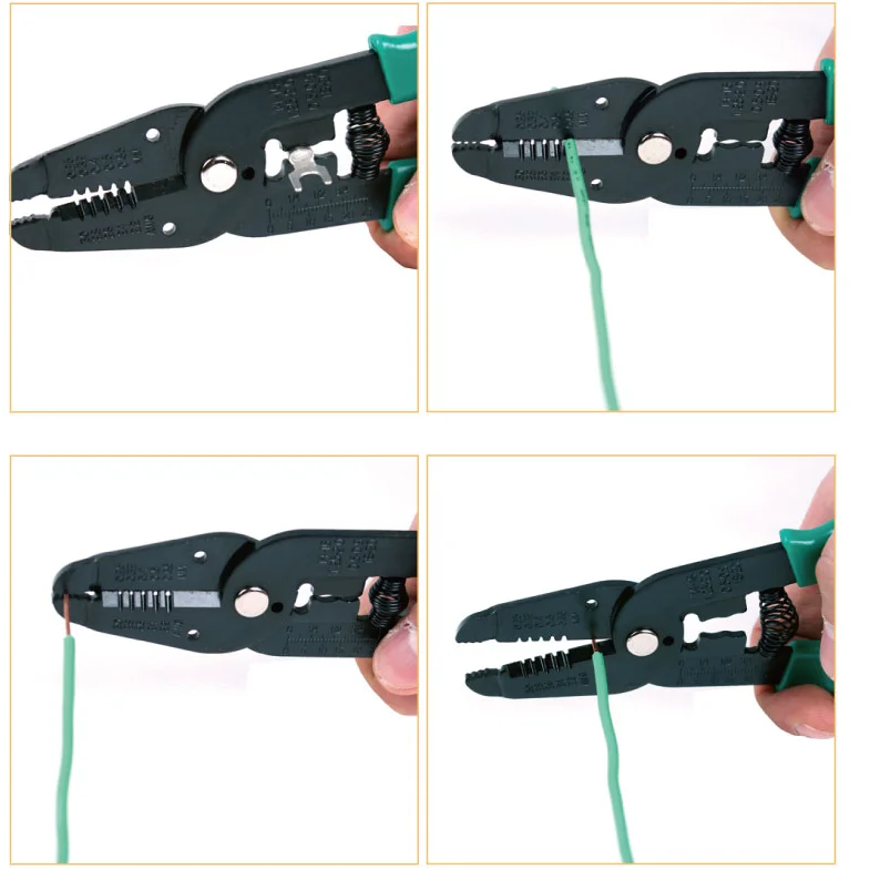 Original Pro'sKit 7 in 1 Wire Stripping tool 8PK-3161/8PK-3162/8PK-3163 Multifunctional Crimping Stripping Pliers