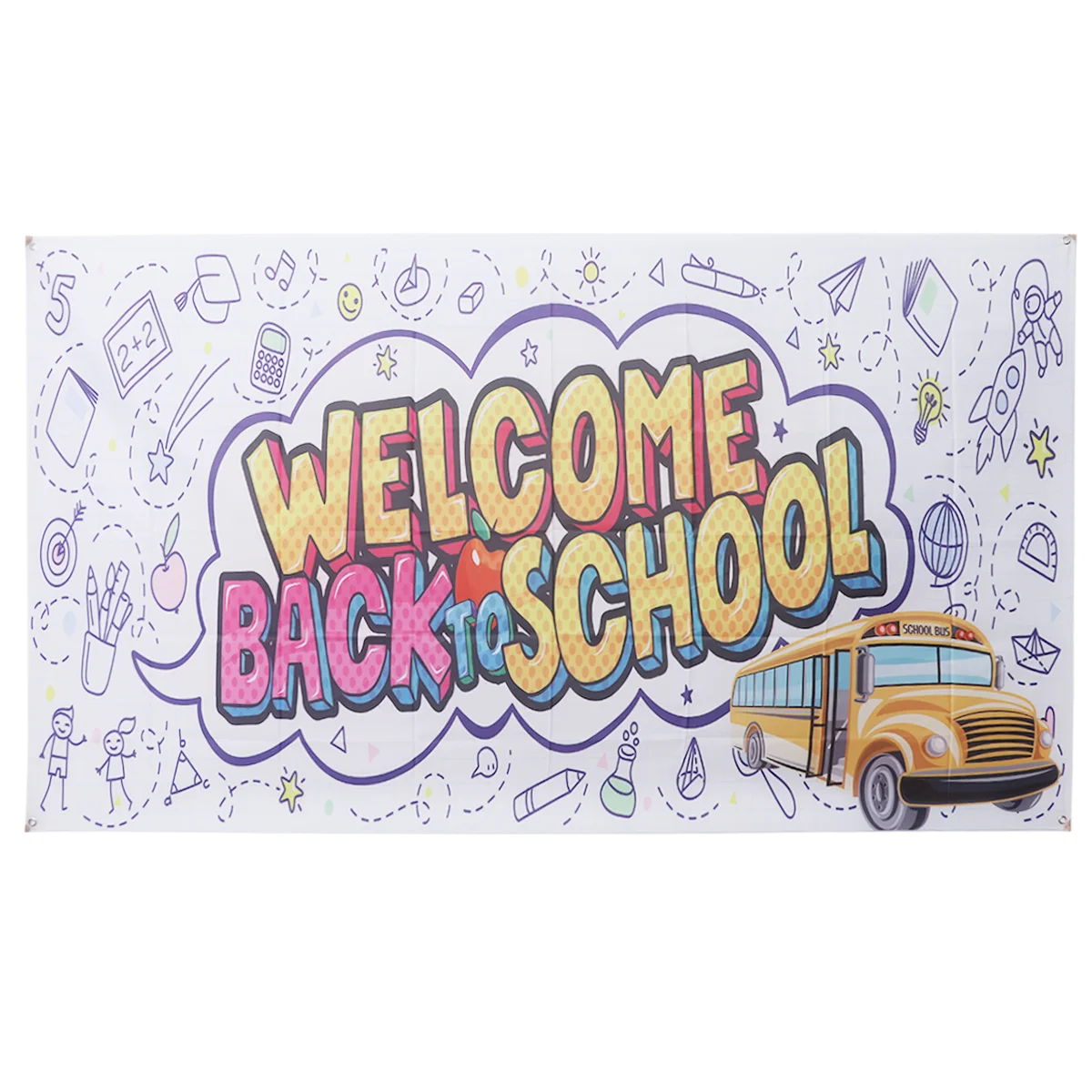 

Banner School Backdecor Party Hanging Custom Teacher Bunting Sign Office Decoration Banners Classroom Paper Glitter Garlandday