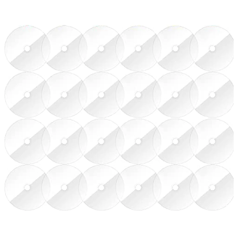 

55 Pcs Clear Cds Round Circle Disc Painting Circle Blanks Round Circle Disc For DIY Crafts Ornament