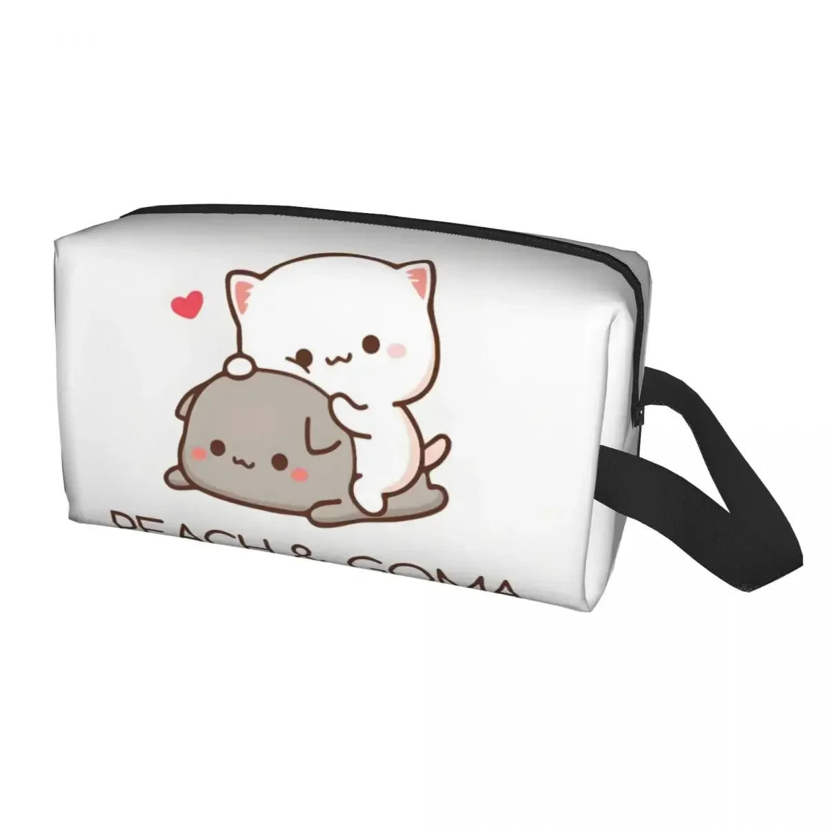 Индивидуальная мультяшная пара персиков и Гомы мочи кошка дорожная косметичка