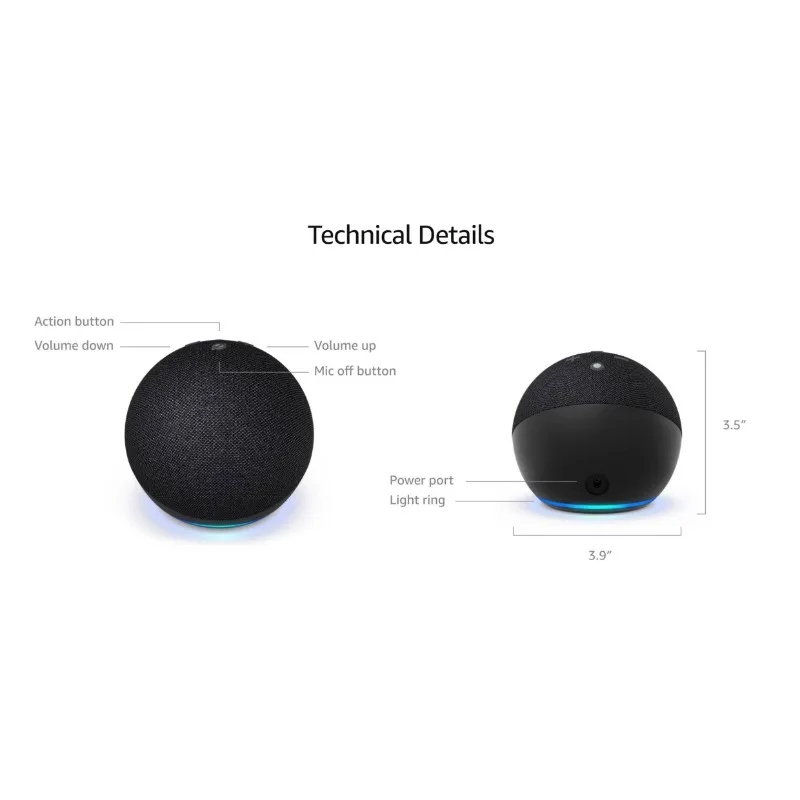 Умная колонка с дисплеем-часами |   Комплект голосовых помощников Alexa Echo Dot 5-го и 4-го поколений (art.: 3920d91098412) - 3920d91098412