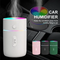 mini air humidifier with led night light 2 modes usb oil aroma anion mist maker for home car diffuser freshener evaporator