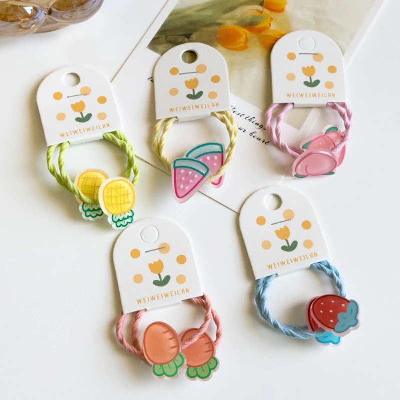 

2 шт., Детские резинки для волос в виде фруктов