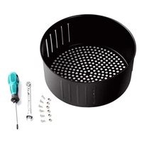 2 6l 3 5l non stick fry basket for all air fryer oven baking drain oil pan air fryer accessories kitchenware dishwasher safe