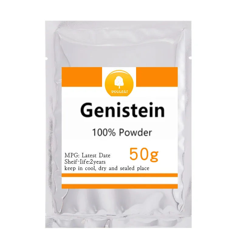 

50-1000g High Quality Pure Genistein,Free Shipping