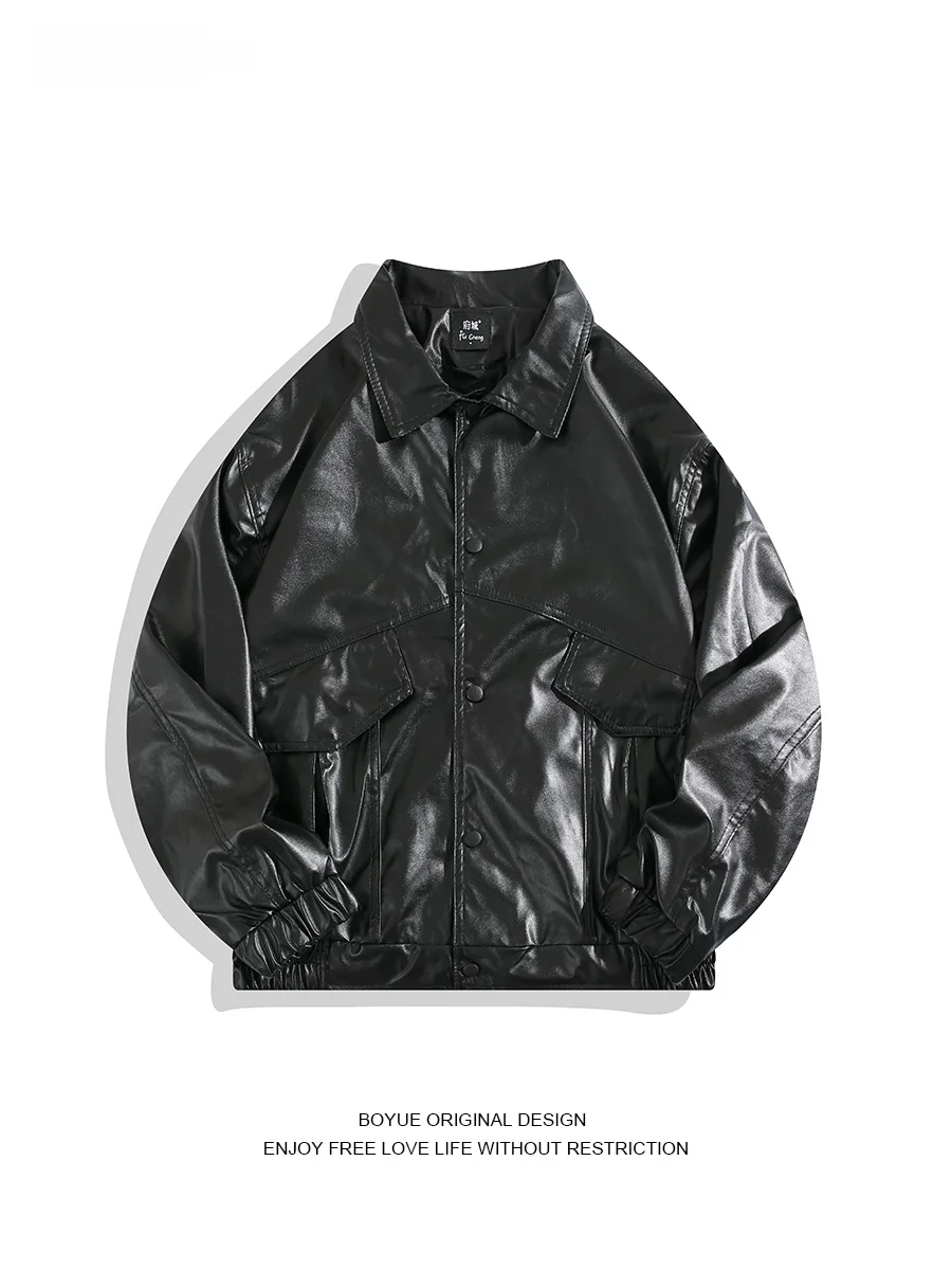 Boyue Spring Jump Ins Зимнее кожаное пальто-карго Верхняя одежда Мужской гоночный костюм в