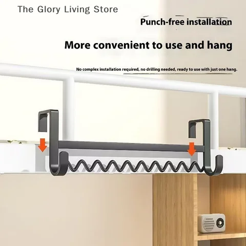 Крючок для студенческой одежды, вешалка для одежды, прикроватный волнистый крючок для одежды, горизонтальная вешалка для одежды, артефакт для хранения одежды