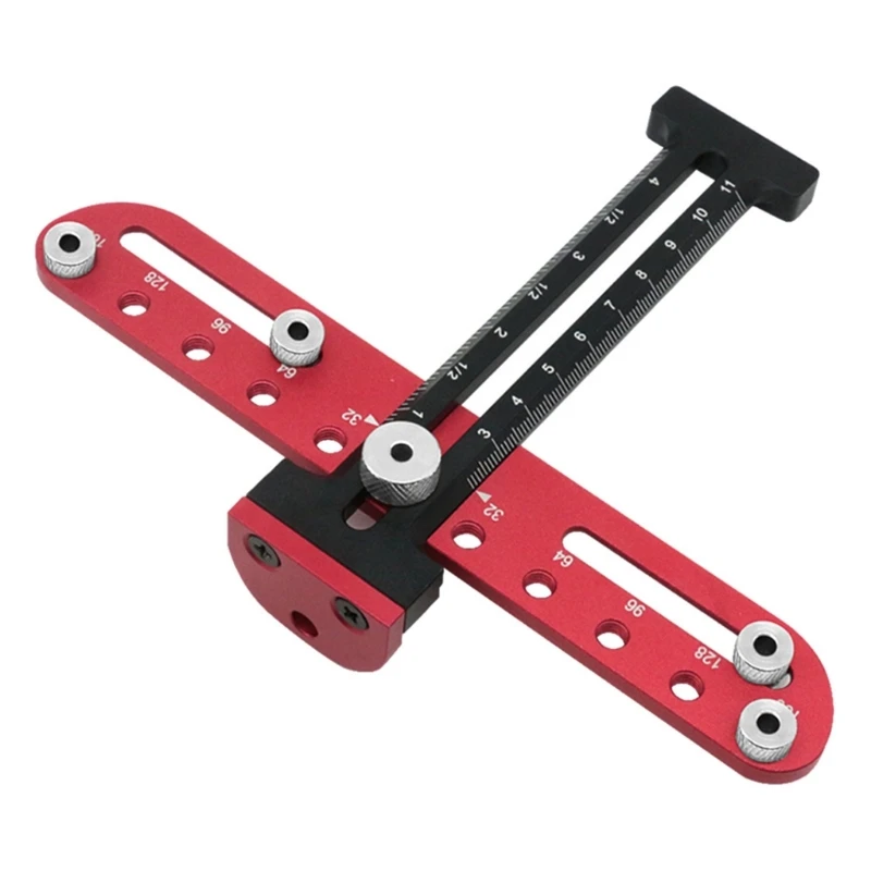 

Drawer Handle Jig Drilling Guide Puncher Locator Carpentry Corner Clamp Tool
