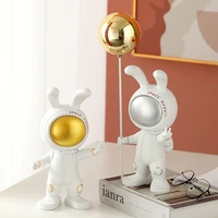 creative space ornaments for rabbits living room tv wine cabinet astronaut desktop room decoration luxury style home decor