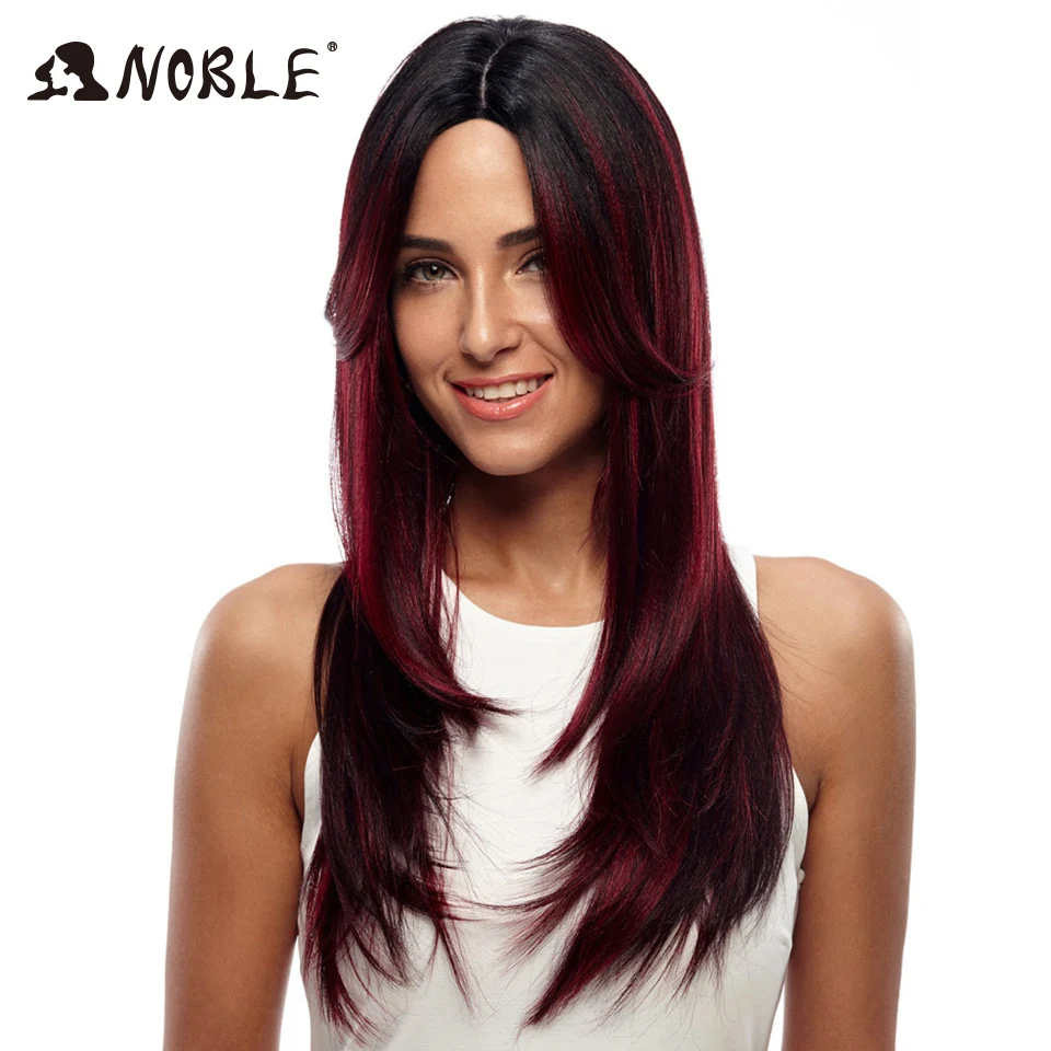 

Noble Synthetic Lace Wig Long Straight Synthetic Wig 24 Inch Red Wig Lolita Wigs For Women Cosplay Synthetic Hair Lace Wigs
