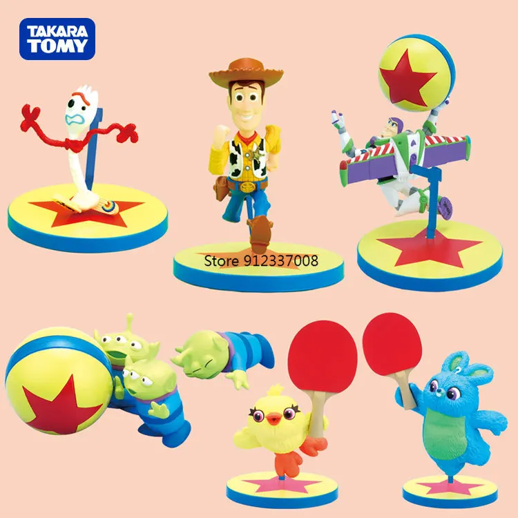 

TOMY Gashapon Gacha Capsule Toy Stories Figurine Action Figure Woody Buss Lightyear Table Decoration Ornaments