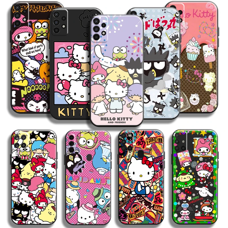

Hello Kitty White Family Phone Case For Samsung Galaxy A11 A12 A20 A21 A21S A22 A31 A32 A42 A51 A52 A70 A71 A72 5G Back Soft