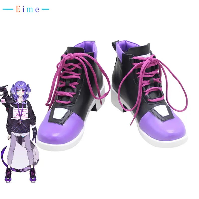 

Selen Tatsuki Cosplay Boots Youtuber Vtuber Cosplay Shoes Halloween Carnival Prop PU Leather Shoes Custom Made