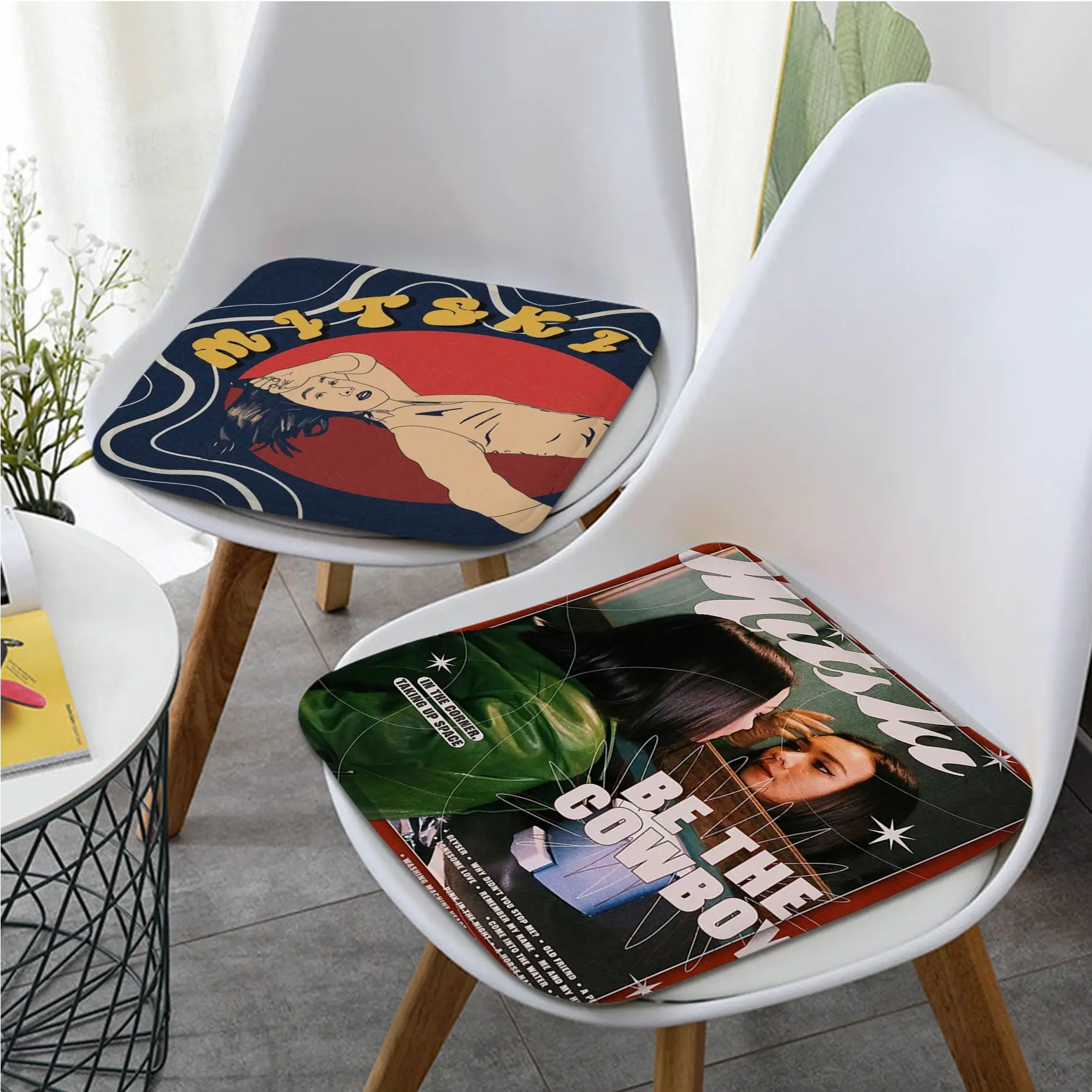 

American Pop Singer MITSKI Four Seasons Seat Pad Household Cushion Soft Plush Chair Mat Winter Office Bar Chair Mat Pad