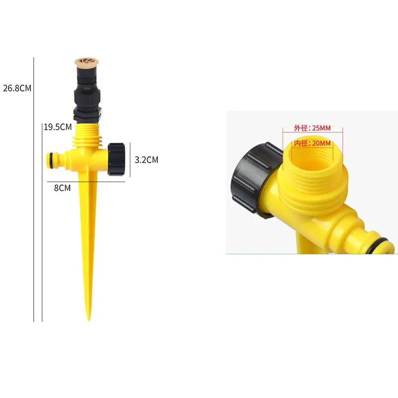 

Garden Sprinkler 360° Rotation Irrigation Watering System Automatic Agriculture Lawn Farm Greenhouse Plant Watering Sprinkler