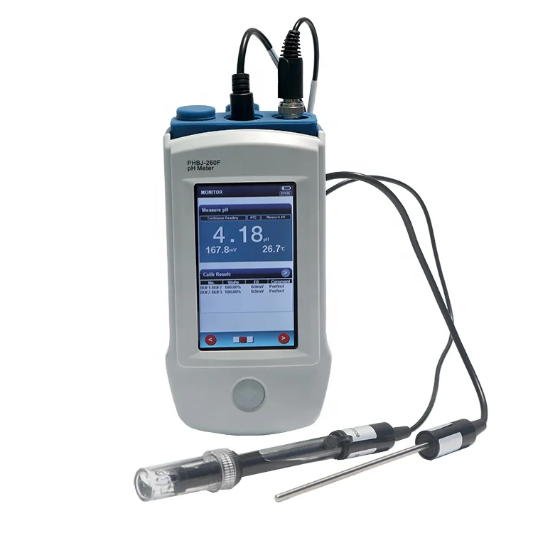 

PHBJ-261L Portable pH Meter with touch screen panel