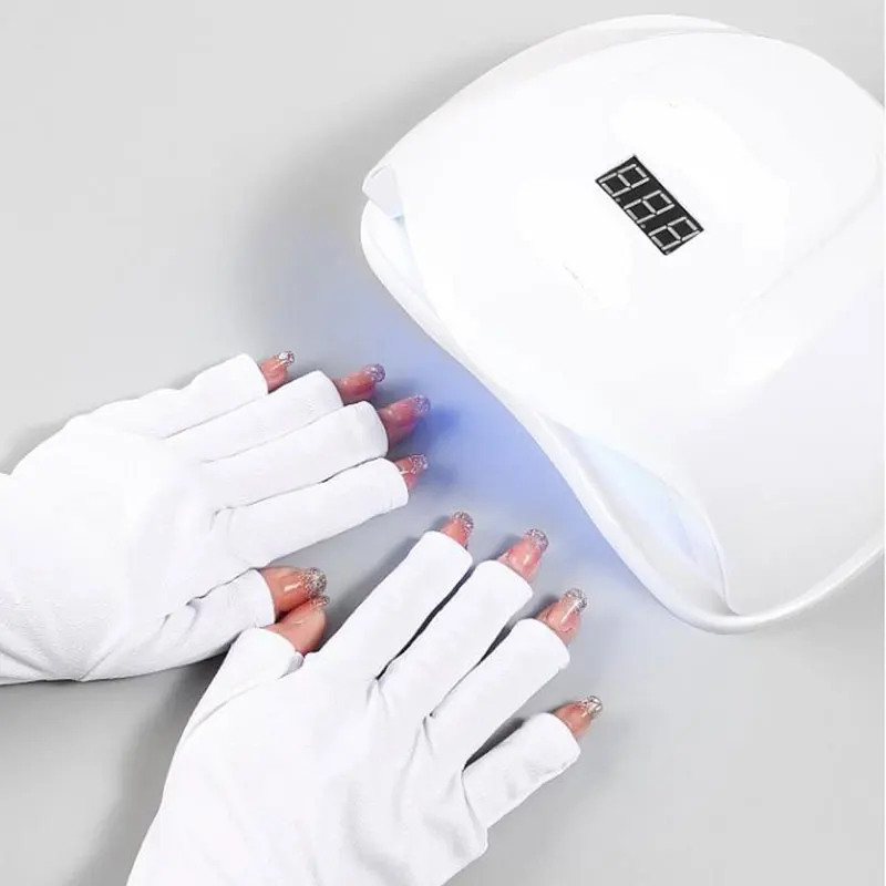 

1Pair Nail Art Glove UV Protection Glove Anti UV Radiation Protection Gloves Protecter For Nail Art Gel UV LED Lamp Tool