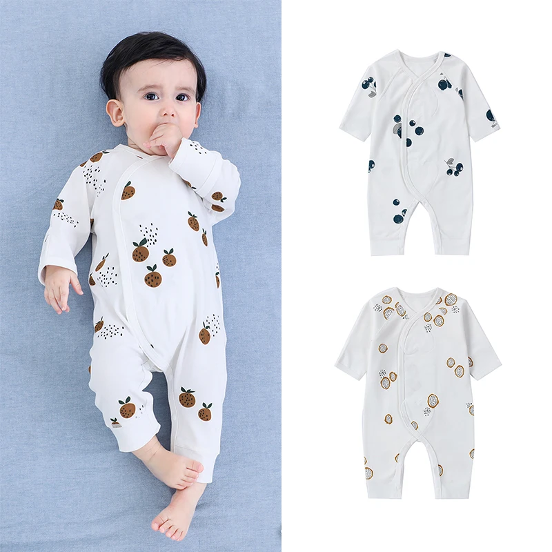 

Комбинезон с длинным рукавом для новорожденных мальчиков и девочек, из 100% хлопка