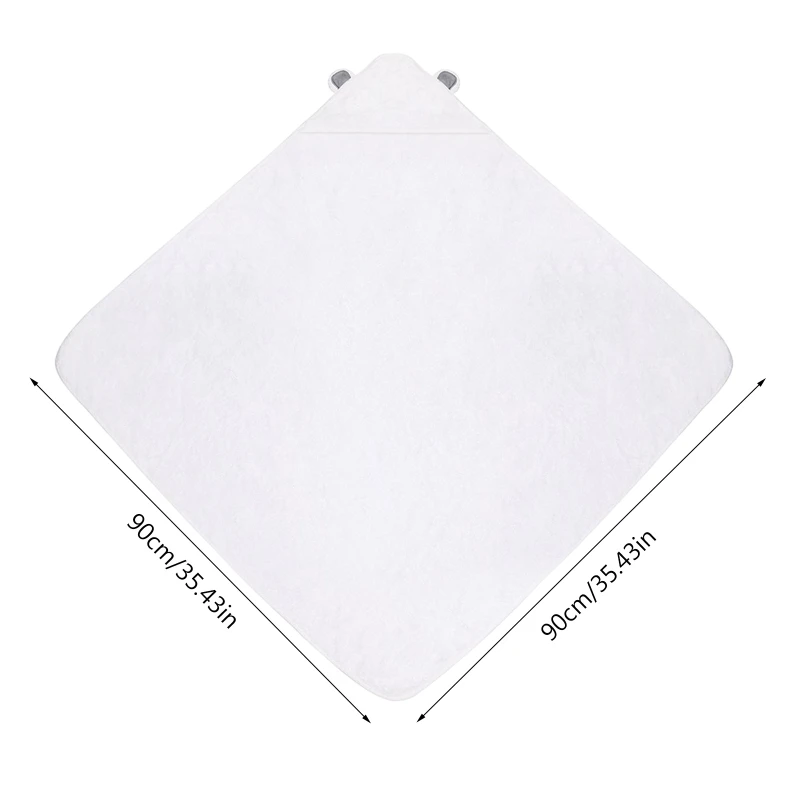 

Hooded Infant Bath Towel Bamboo Fiber Bath Towel Super Absorption for Newborns