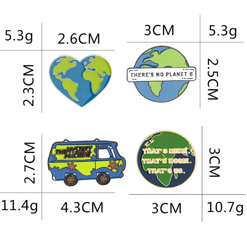 Мультяшные эмалированные булавки для путешествий автобуса автомобиля