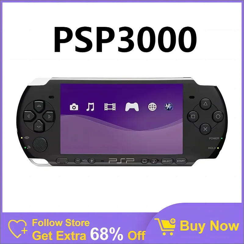 Оригинальная игровая консоль PSP3000 32 Гб 64 Гб 128 Гб карта памяти включает в себя бесплатные игры, предустановленные игры и готовые к игре