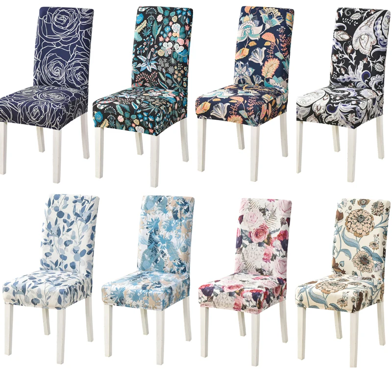 

Urijk Printed1, эластичные чехлы на кресло стрейч, спандекс, столовая, кухня, чехлы на стулья, Защитные чехлы для свадьбы, банкета, вечеринки 1