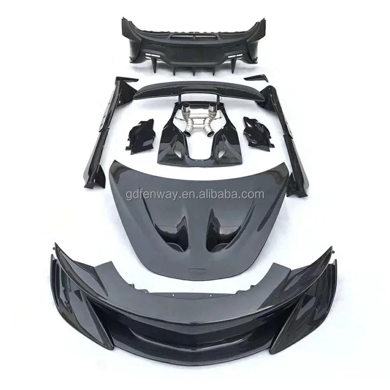 

High Quality Carbon Fiber Auto Body Kit McLaren 540C/570S 570GT Modified 600LT Carbon Fiber Front And Rear Lip Tail Body Kit