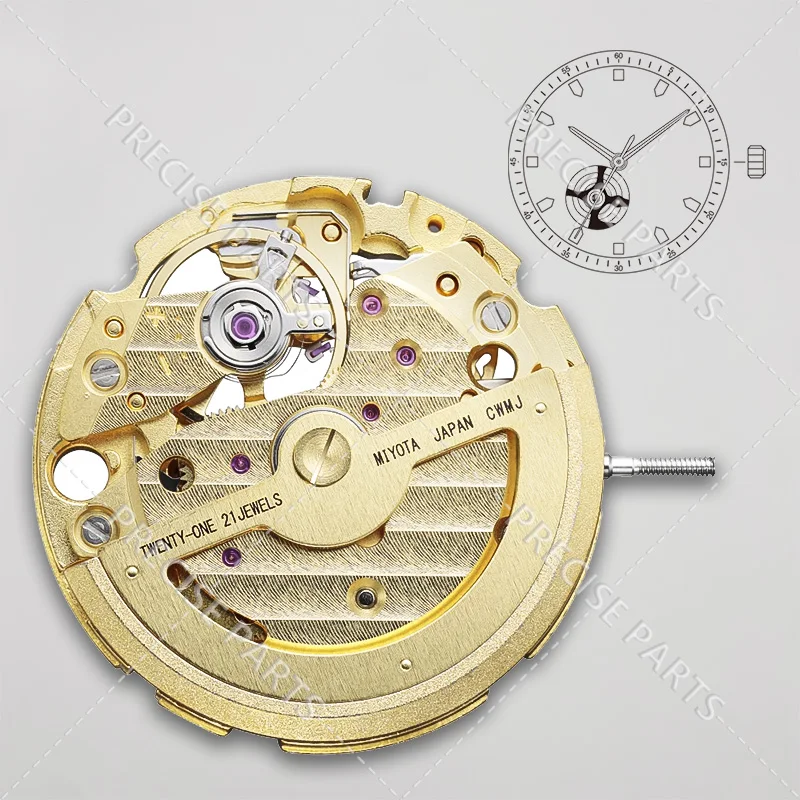 Новый подлинный японский механизм 82S0 золотой автоматический механический