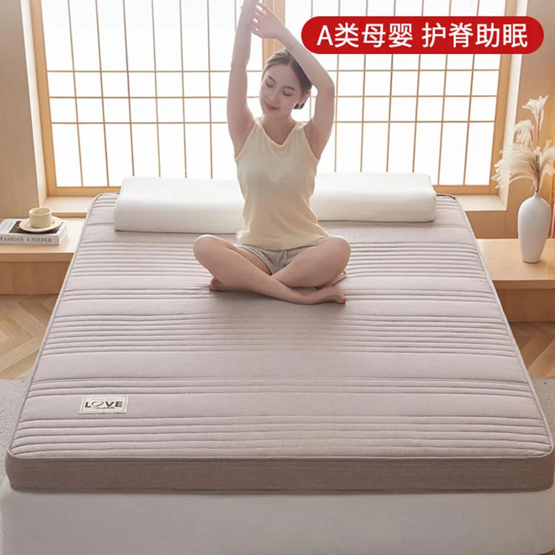 Новый хлопковый латексный матрас с эффектом памяти домашний татами-коврик для