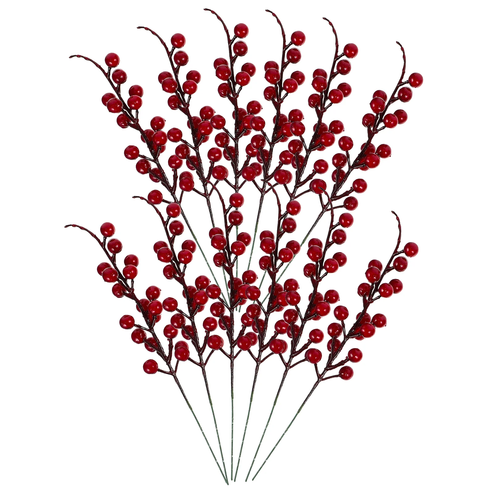 

12pcs Berry Red Berry Stems Artificial Red Berry Artificial Berry Stems Berry Branches Red Berry Stems