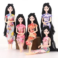30 cm bjd doll clothes 16 dress skirt chinese ancient style cheongsam clothing girls toys doll accessories