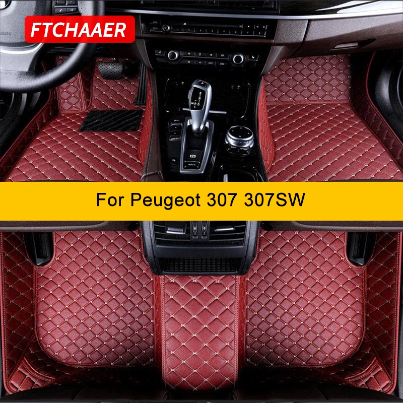 

Автомобильные коврики FTCHAAER на заказ для Peugeot 307 307SW, автомобильные коврики, аксессуары для ног
