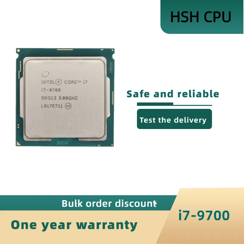 

Процессор Intel Core i7-9700 i7 9700 3,0 ГГц Восьмиядерный восьмипоточный ЦПУ 12 МБ 65 Вт LGA 1151