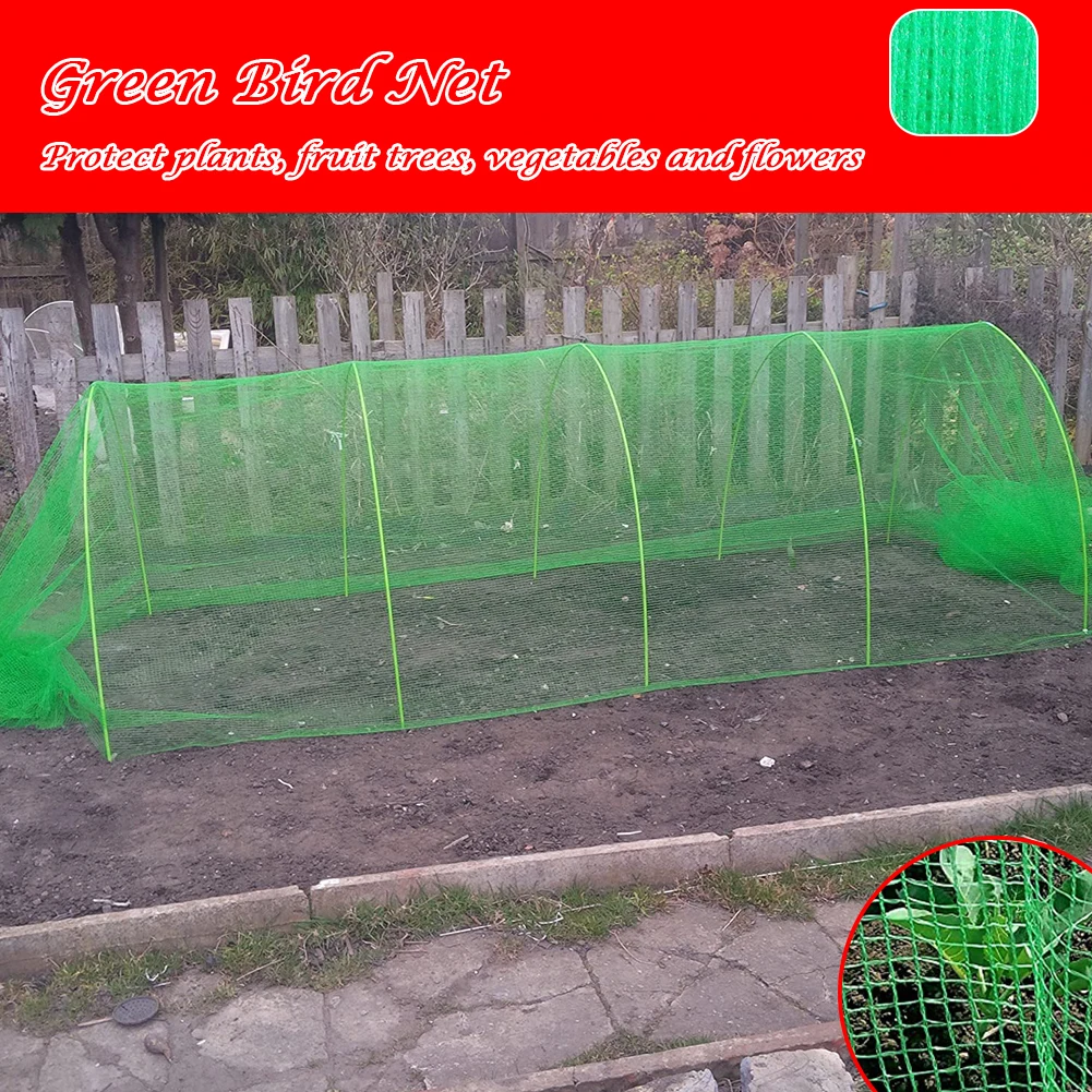 

Green Garden Netting Polyethylene Mesh Anti Bird Netting Plants Vegetable Crops Flower Garden Protection Net Protective Tools