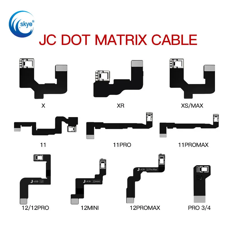 

Oneten JC Dot Projector Flex JCID Dot Matrix Cable for iPHONE X XR XS 11 11PRO PRO MAX 12 Mini Dot Projector Read Write