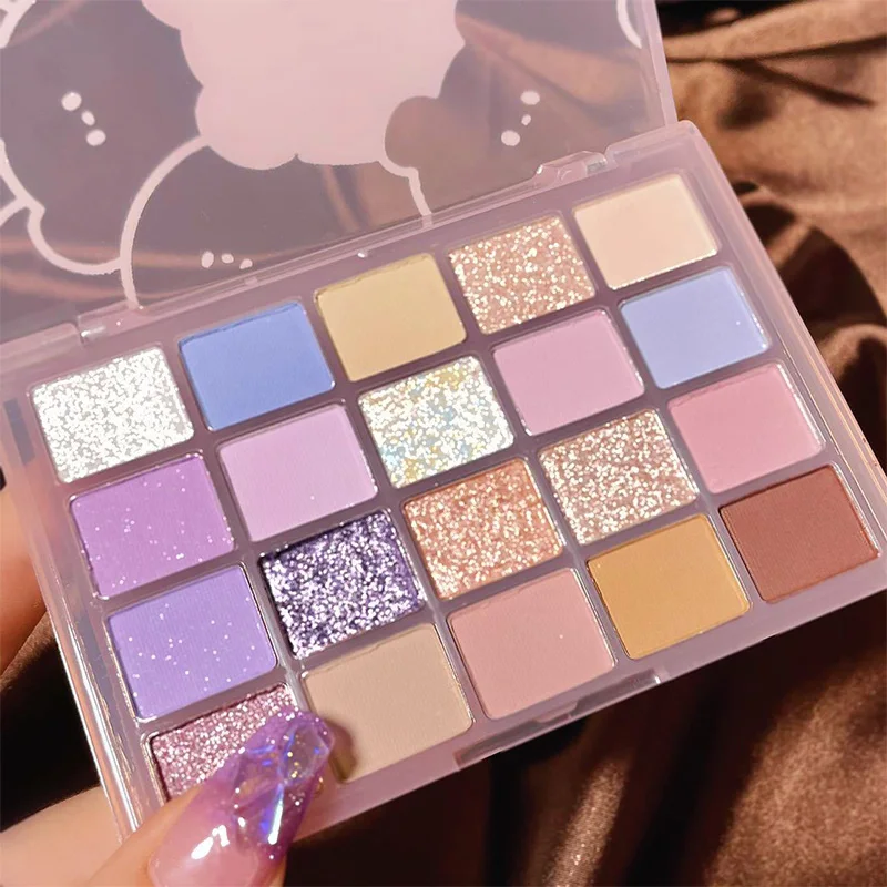 

20 Colors Matte Eye Shadow Glitters Eye Cute Series Makeup Waterproof Eyeshadow Palette Make-up Paleta Sombras Cream Eyeshadow